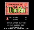 Adventures of Dino Riki title screen