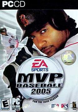 Box artwork for MVP Baseball 2005.