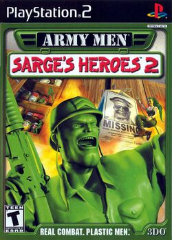 Box artwork for Army Men: Sarge's Heroes 2.