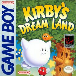 Box artwork for Kirby's Dream Land.