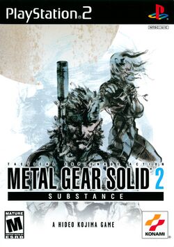 Box artwork for Metal Gear Solid 2: Substance.