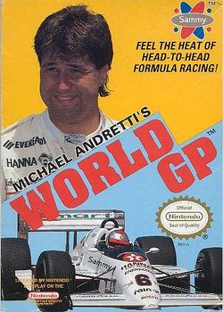 Box artwork for Michael Andretti's World GP.