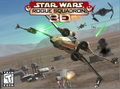 The splash screen of the Rogue Squadron 3D launcher.