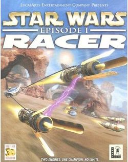 Box artwork for Star Wars: Episode I Racer.