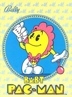 Box artwork for Baby Pac-Man.