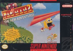 Box artwork for Pac-Man 2: The New Adventures.