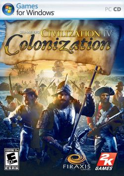 Box artwork for Sid Meier's Civilization IV: Colonization.