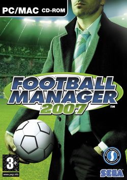 Box artwork for Football Manager 2007.