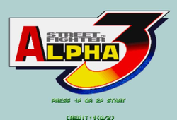 Box artwork for Street Fighter Alpha 3.
