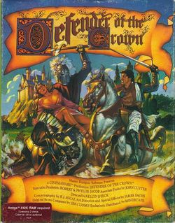 Box artwork for Defender of the Crown.