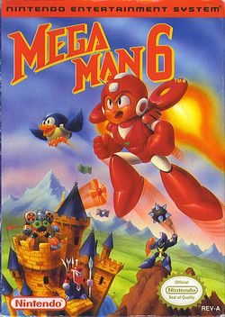 Box artwork for Mega Man 6.