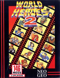 Box artwork for World Heroes 2.