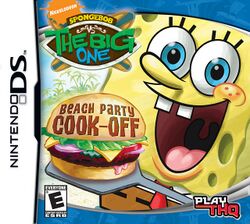 Box artwork for SpongeBob vs. The Big One: Beach Party Cook-Off.