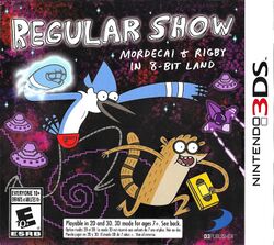 Box artwork for Regular Show: Mordecai and Rigby in 8-Bit Land.