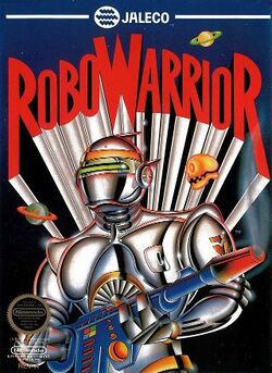 Box artwork for RoboWarrior.