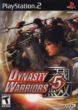Box artwork for Dynasty Warriors 5.