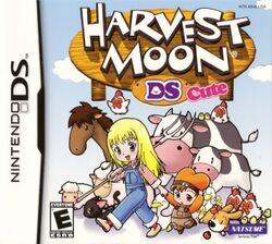 Box artwork for Harvest Moon DS Cute.
