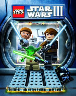 Box artwork for LEGO Star Wars III: The Clone Wars.