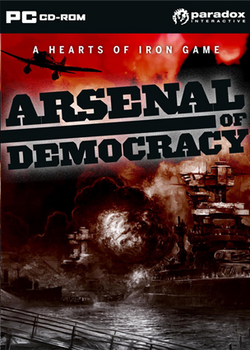 Box artwork for Arsenal of Democracy.
