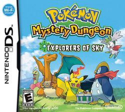 Box artwork for Pokémon Mystery Dungeon: Explorers of Sky.