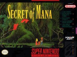 Box artwork for Secret of Mana.