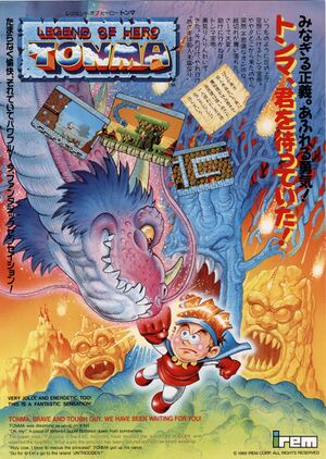Legend of Hero Tonma arcade flyer.jpg