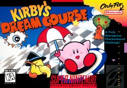Box artwork for Kirby's Dream Course.