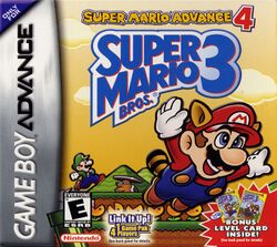 Box artwork for Super Mario Advance 4: Super Mario Bros. 3.