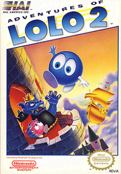 Box artwork for Adventures of Lolo 2.