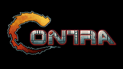 The logo for Contra.