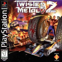 Box artwork for Twisted Metal 2.
