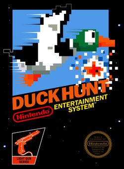 Box artwork for Duck Hunt.