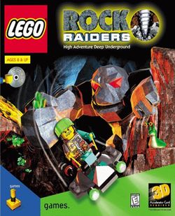 Box artwork for LEGO Rock Raiders.