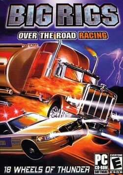 Box artwork for Big Rigs: Over the Road Racing.