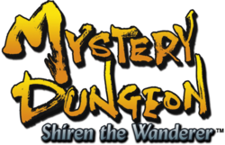 The logo for Mystery Dungeon: Shiren the Wanderer.