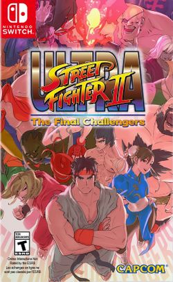 Box artwork for Ultra Street Fighter II: The Final Challengers.
