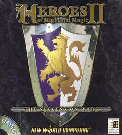 Box artwork for Heroes of Might and Magic II: The Succession Wars.