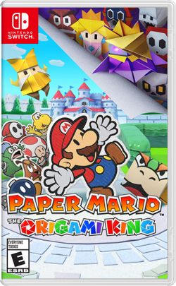 Box artwork for Paper Mario: The Origami King.