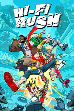 Box artwork for Hi-Fi Rush.