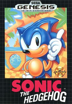 Box artwork for Sonic the Hedgehog.