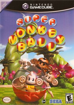 Box artwork for Super Monkey Ball.