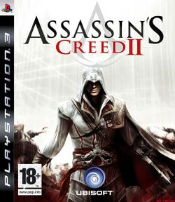 Box artwork for Assassin's Creed II.