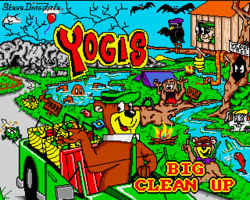 Box artwork for Yogi's Big Clean Up.