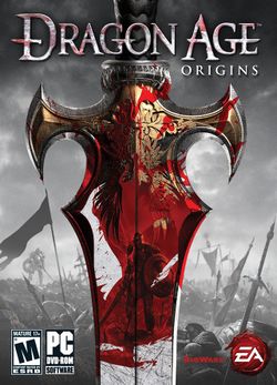 Box artwork for Dragon Age: Origins.
