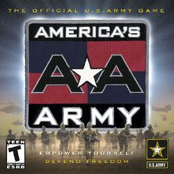 Box artwork for America's Army.