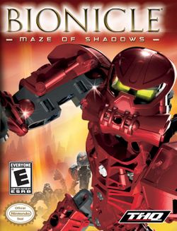 Box artwork for Bionicle: Maze of Shadows.