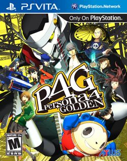 Box artwork for Persona 4 Golden.