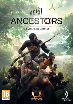 Box artwork for Ancestors: The Humankind Odyssey.