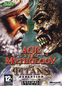 Box artwork for Age of Mythology: The Titans.