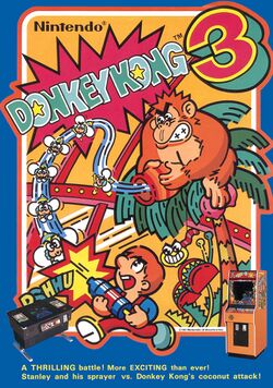 Box artwork for Donkey Kong 3.